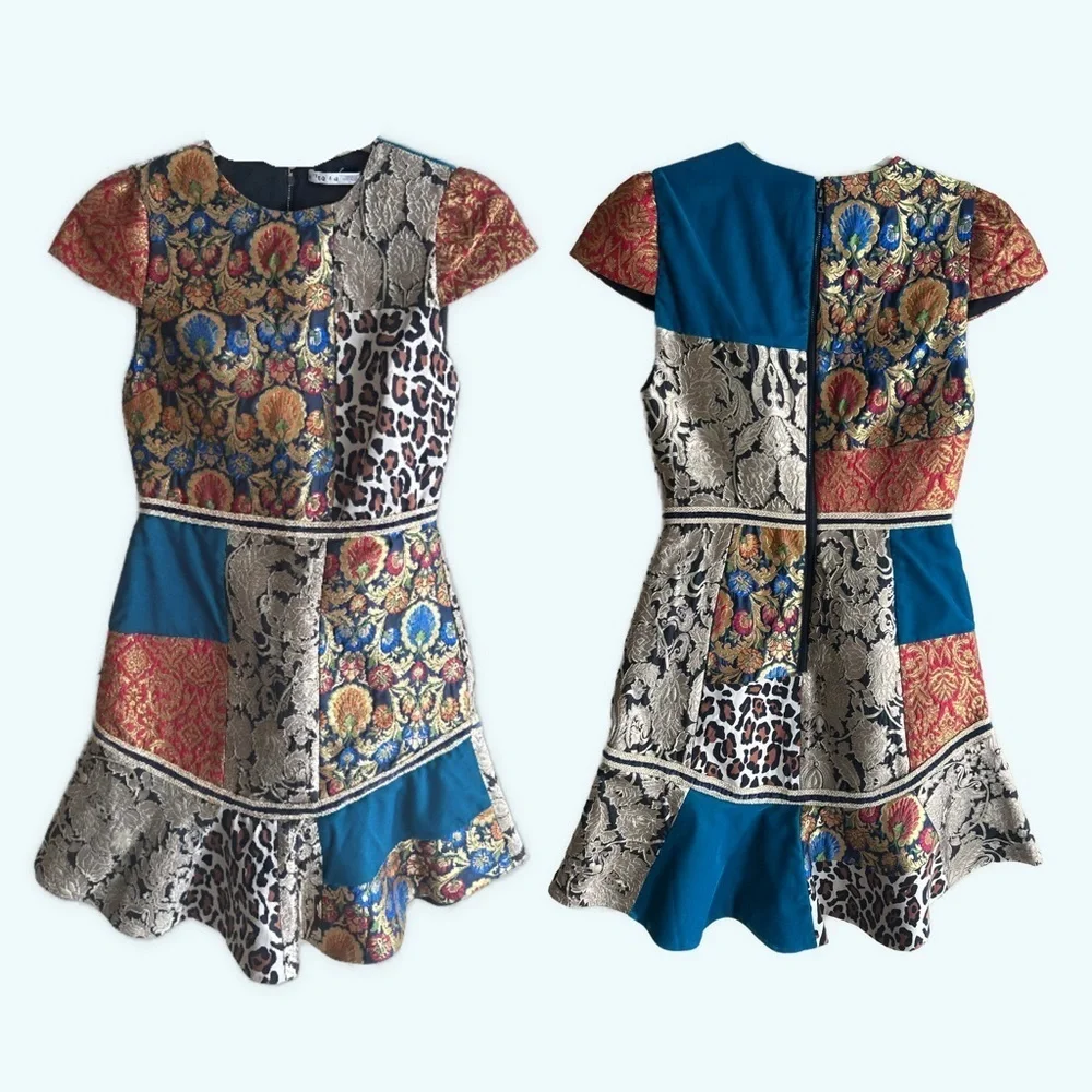 Alice + Olivia rapunzel patchwork dress - Picture 2 of 16